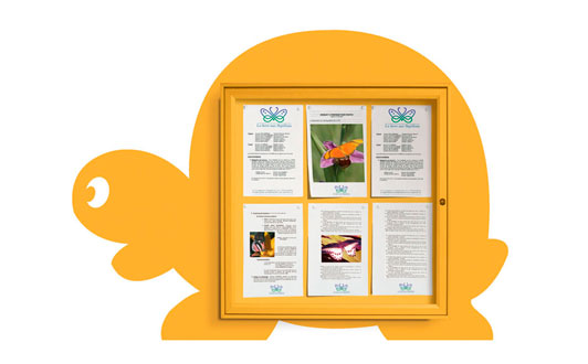 Skyltskåp för dagis